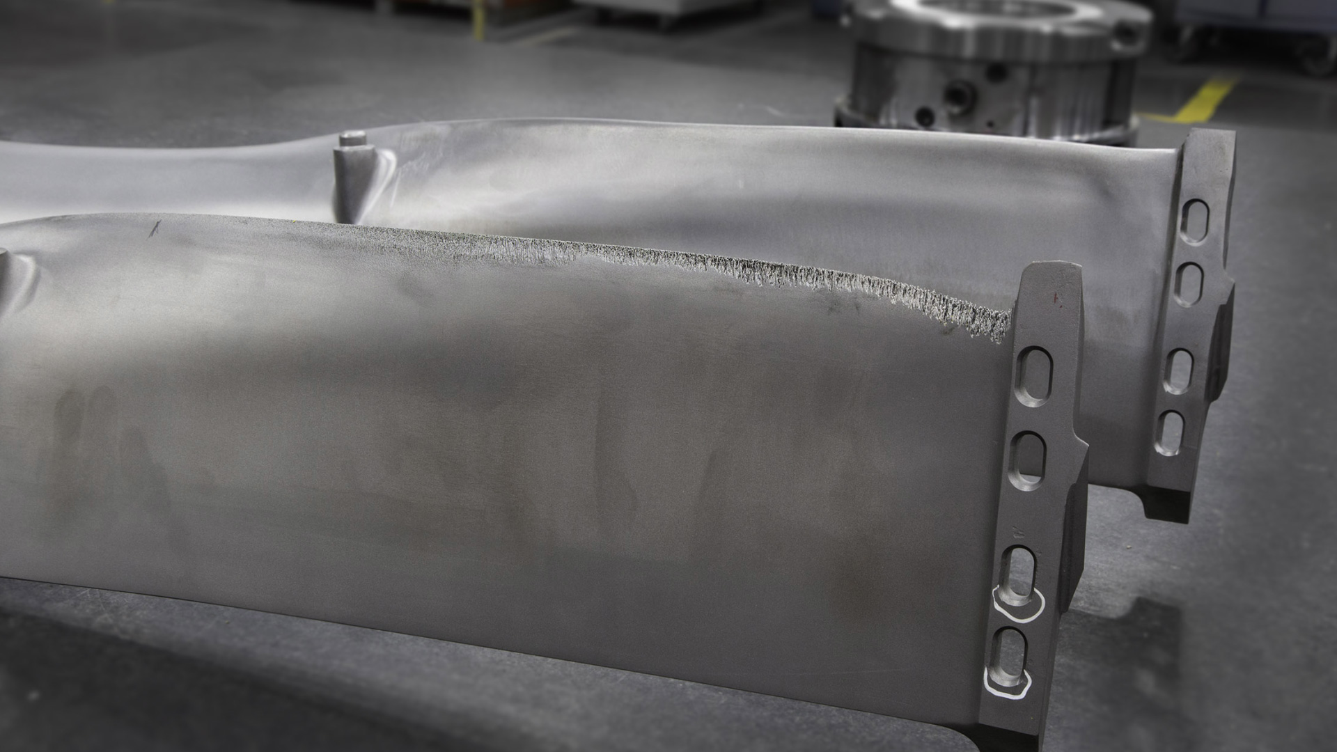 Titanium blade refurbishment