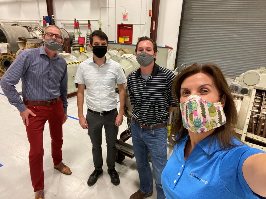 Ana and members of the EthosEnergy team