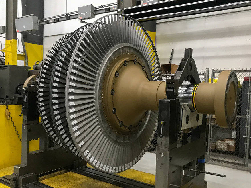 Regenerating a refinery cogen’s Frame 7EA rotors